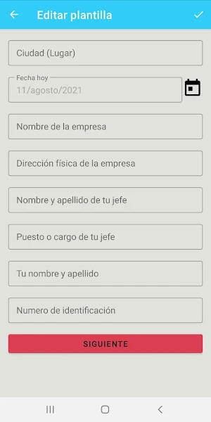 Carta de renuncia Screenshot 2