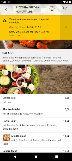Europa Restaurant Screenshot 2