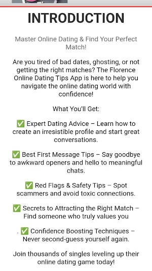 Online dating tips Screenshot 2