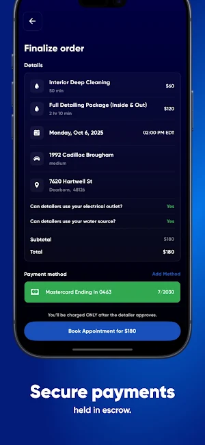 CurbCar: Mobile Detailing Screenshot 3