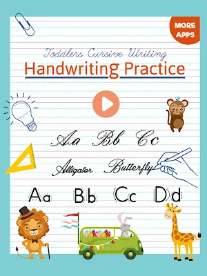 Kids Cursive Writing - Learn Cursive Handwriting Screenshot 0