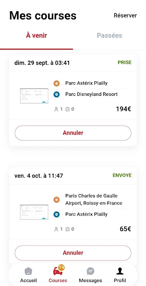Chauffeur Privé Paris Screenshot 1