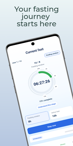 Bien Jeûner: Fasting 16:8 Screenshot 0