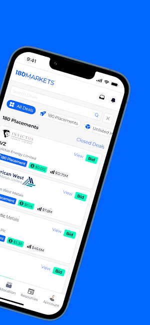 180 Markets ASX Capital Raises Screenshot 1