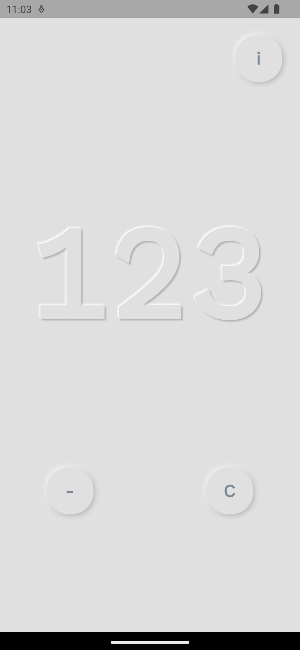 Neumorphic Simple Counter Screenshot 2