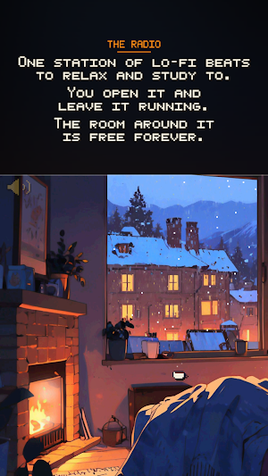 Lo-Fi Fireplace Radio Screenshot 0