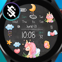 BFF4- Blackboard Art Unicorn