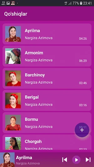 Nargiza Azimova qo'shiqlari Screenshot 0
