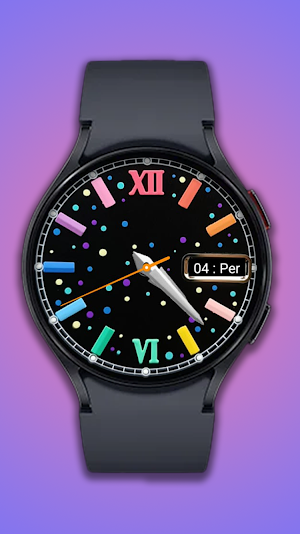 Rainbow Colour Watch Face Screenshot 0