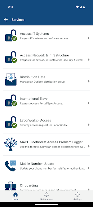 HMIT Support Screenshot 2