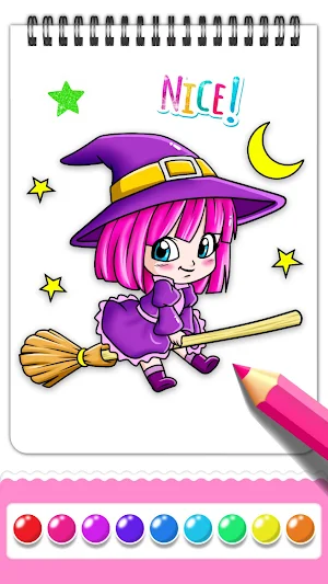 Cute Dolls Coloring Book Screenshot 2