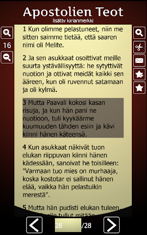 Finnish Holy Bible Screenshot 3