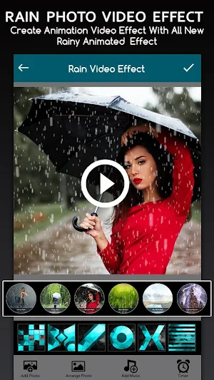 Rain Effect Video Maker : Photo Animation Screenshot 0