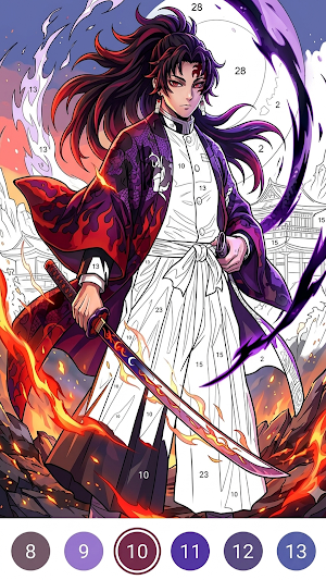 Anime Coloring Color Fan Game Screenshot 3