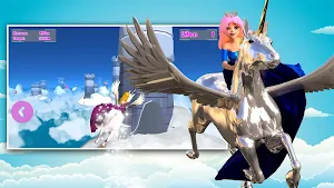 Princess Unicorn Sky World Run Screenshot 0