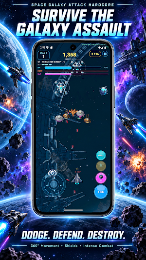 Space Galaxy Attack Hardcore Screenshot 0