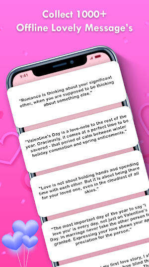 Love Messages & SMS Quotes Screenshot 0
