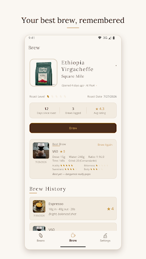 Kohii — The Barista Log Screenshot 2