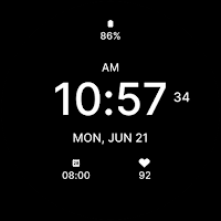 Pure Black Watch Face