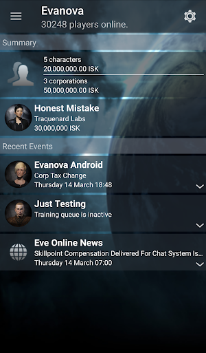 Evanova for EVE Online Screenshot 0