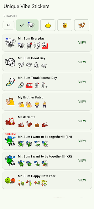 Unique Vibe Stickers Screenshot 0