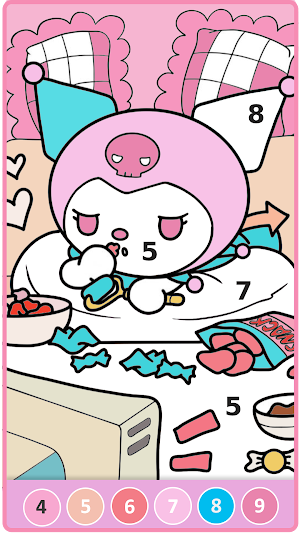 Ku-Romi Coloring By Number Screenshot 1