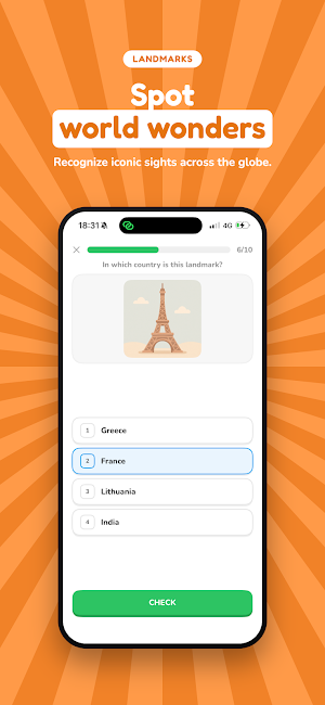 GeoQuizzes: World Geography Screenshot 1