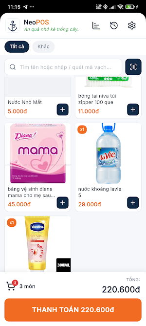 NeoPOS - Phần mềm bán hàng Screenshot 1