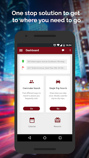 Gopher Rideshare – Find commute options at UMN Screenshot 0