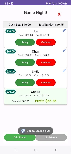 Buy-In Buddy Screenshot 1