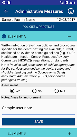 CDC DentalCheck Screenshot 2