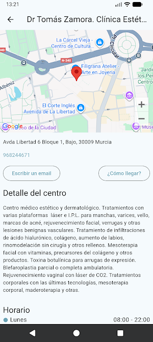 Tomás Zamora Clínica Estética Screenshot 1