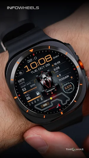 Info Wheels Digital Watch Face Screenshot 3