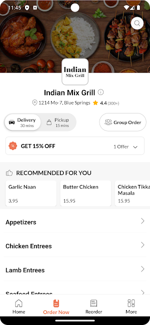 Indian Mix Grill Screenshot 1
