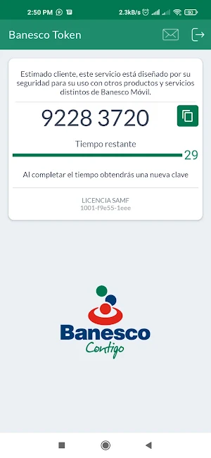 Banesco Token Screenshot 1