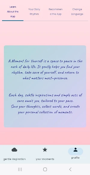 A moment for yourself Screenshot 0