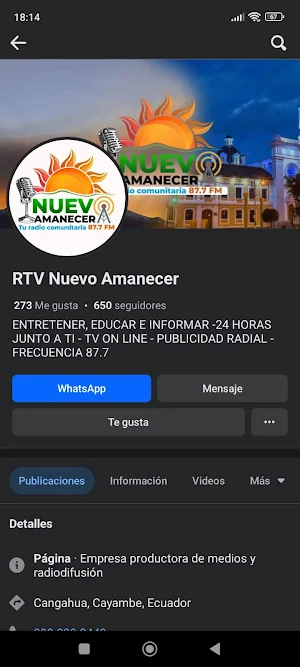 Radio Nuevo Amanecer 87.7 FM Screenshot 2