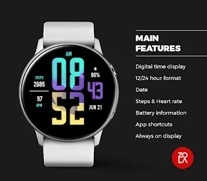 Pure Digital XL Watch Face Screenshot 1