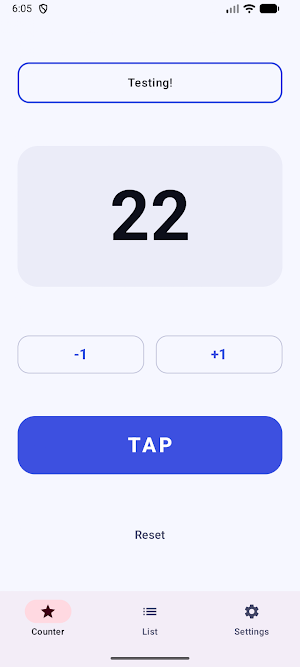 TapCounter Simple Screenshot 1