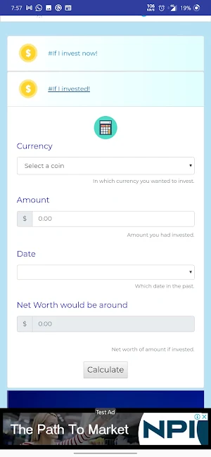 Coin Calculator Screenshot 1