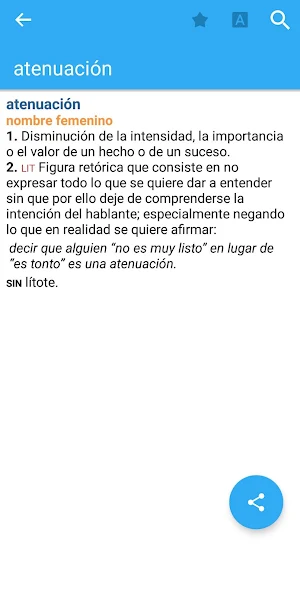 VOX General Spanish Dictionary & Thesaurus Screenshot 0