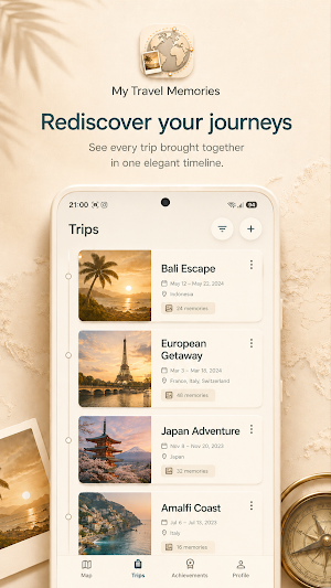 My Travel Memories: Travel Map Screenshot 1