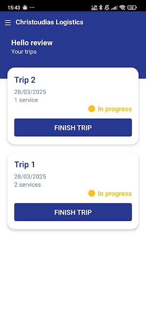 Christoudias Logistics Screenshot 0