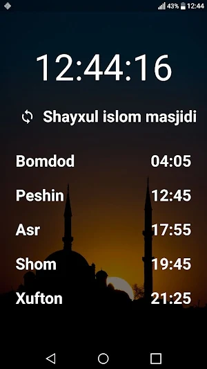 Namoz vaqti Screenshot 0
