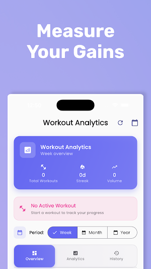 GymFlow Fitness Tracker Screenshot 2