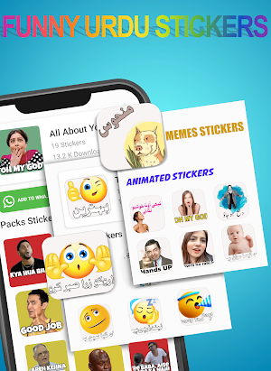 Fun Urdu Stickers WAStickerApp Screenshot 2