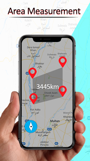 Distance Calculator Map Land Measurement Screenshot 1