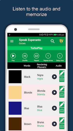 Speak Esperanto : Learn Esperanto Language Offline Screenshot 1