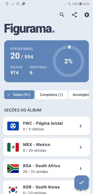 Figurama: Álbum Copa 2026 Screenshot 0