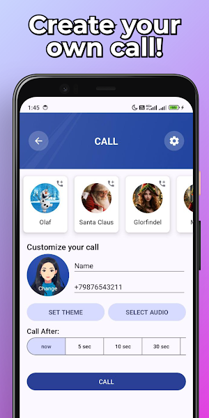 Christmas Fake Call & Chat Screenshot 3